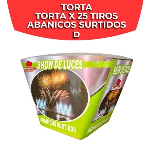 TORTA X 25 TIROS ABANICOS SURTIDOS D